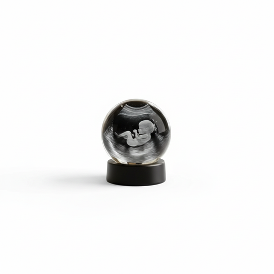 Square product image with centered crystal ball on stand